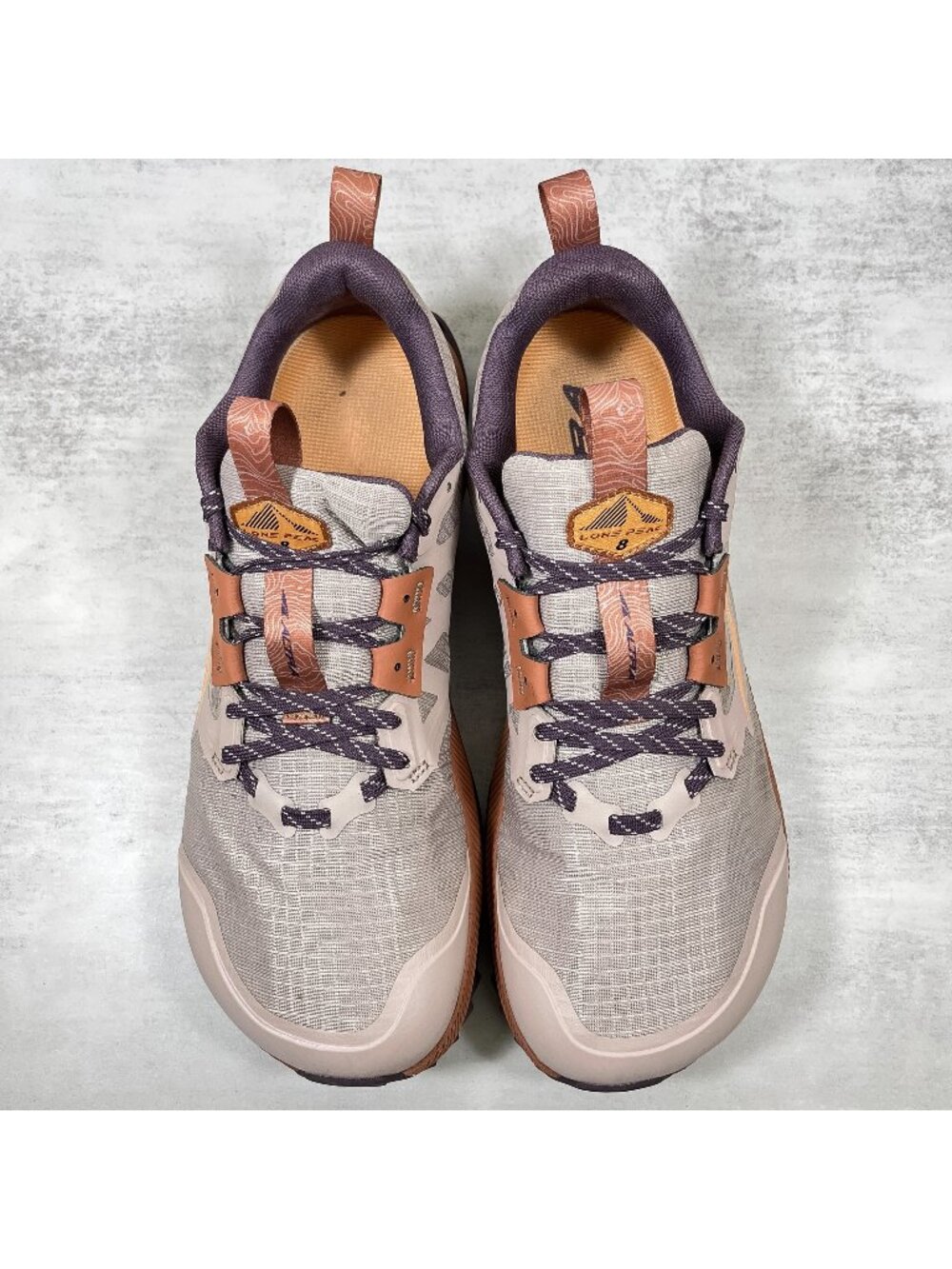 Altra Lone Peak 8 Zero Drop Trail Running Shoes - Women's Size 11 - Orange - Picture 7 of 9